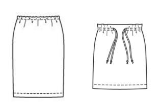 Выкройка юбки- карандаш из трикотажа Сшить юбку из трикотажа